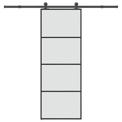 Gossi usa glisanta cu set feronerie, 76x205 cm, sticla esg/aluminiu