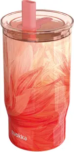 Cană termică Quokka Mist - Peach Petals, 720 ml