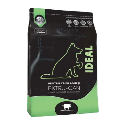 Extru-Can Ideal, hrana uscata pentru caini adulti, cu pui, 10 kg