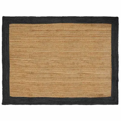 vidaXL Covor de zonă Gri închis 160 x 230 cm Iută