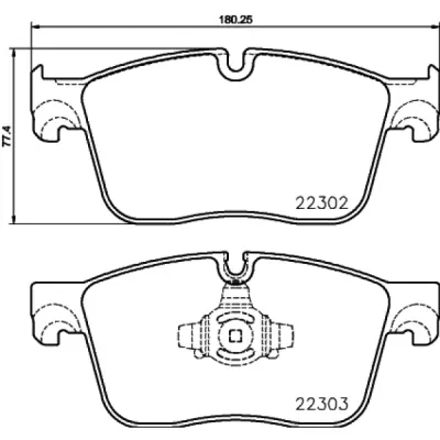 Set placute frana, frana disc BREMBO P 36 031