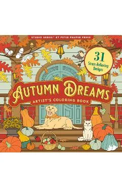 Autumn Dreams Coloring Book (31 Stress Relieving Designs)