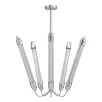 Lustră argintie din oțel cu abajur din sticlă ø 86 cm Lemon Squeeze – UMAGE