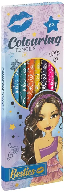 Creioane colorate Moxy Besties - 8 culori