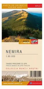 Munții Nemira. Hartă de drumeție - Paperback - ***