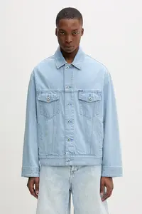 HUGO Blue jachetă pentru bărbați, din denim Kirkby