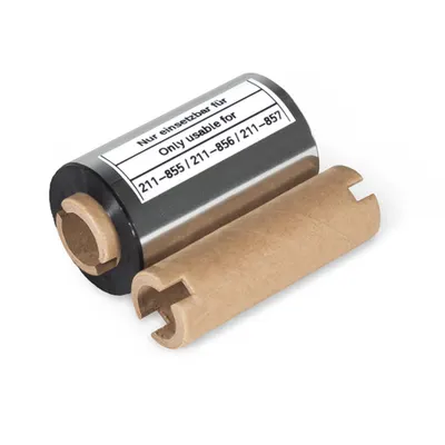 Thermal transfer ink ribbon; for Smart Printer; for self-laminating labels; black