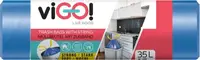 Saci de gunoi cu legături viGO! - Standard, 35 l, 15 buc, albastru