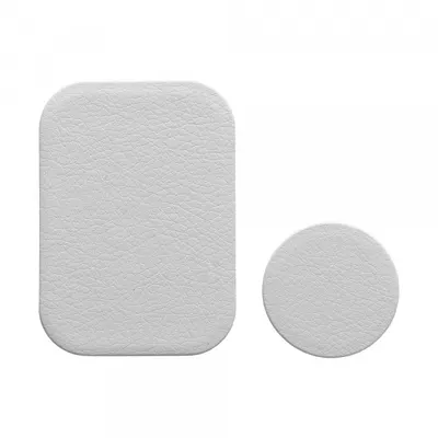Sticker Metalic OEM Leather 2in1, Argintiu