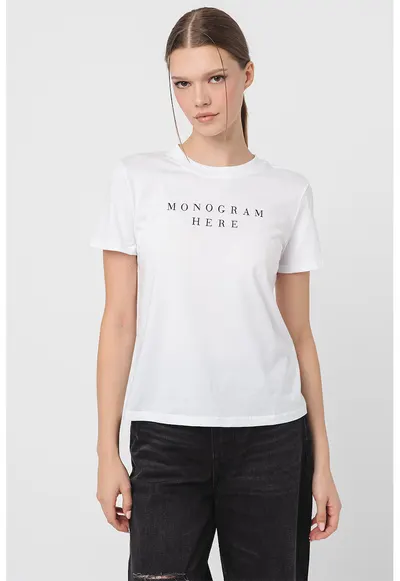 Tricou cu text - Alb