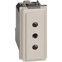 Priza standard italian 10A 1 modul Bticino Living Now KM4113, nisip