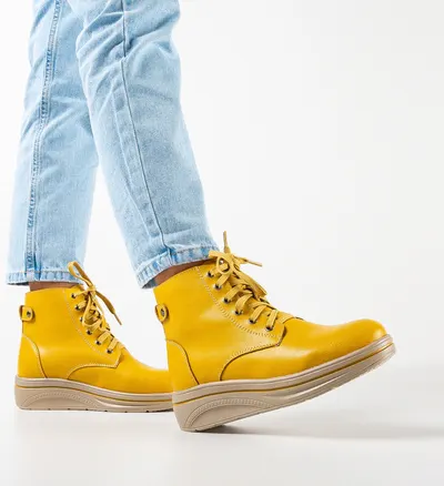 Pantofi Casual Lakiob Galbeni