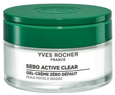 Yves Rocher Sebo Active, gel-cremă matifiantă pentru față Zero Default, 50 ml