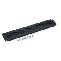 Panou ventilat 2U pentru cabinet 19" Negru, Value 26.99.0320