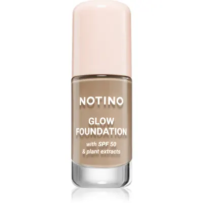 Notino Glow Foundation With SPF 50 & Plant Extracts make-up pentru luminozitate SPF 50 03 Light Warm 30 ml