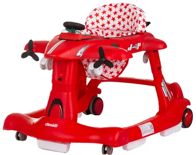 Premergator pentru copii 3 in 1 Chipolino - Avion, roșu