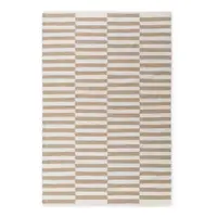 Covor alb/maro deschis reversibil/țesut manual din lână 200x300 cm Vika – Hanse Home