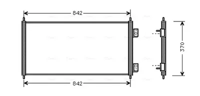 Condensator climatizare potrivit FORD TRANSIT, TRANSIT TOURNEO 2.0D-2.4D 01.00-12.14