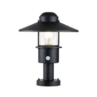 Pitic pentru exterior Klampenborg 1 Light Pedestal with PIR – Black