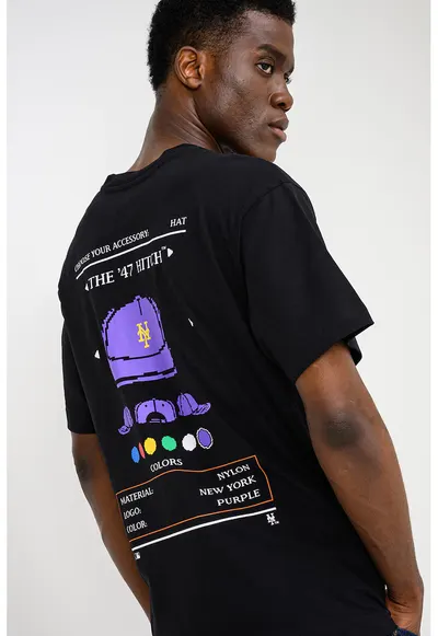 ’47 - Tricou cu imprimeu grafic Neymet Hero - Negru