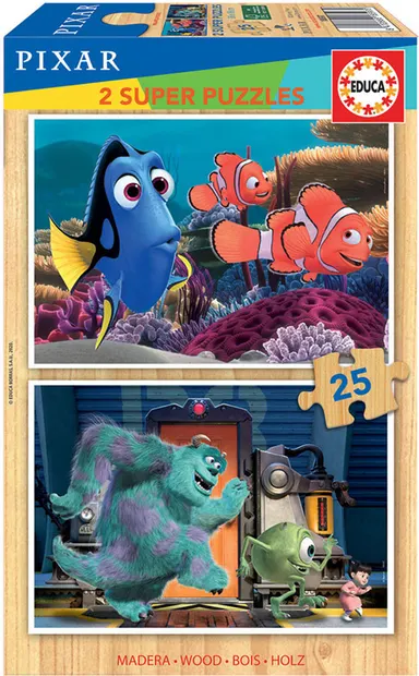 Puzzle Educa din 2 x 25 de piese - Nemo and Monsters