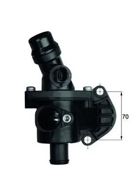 Termostat lichid racire (109 C, in carcasa) potrivit AUDI A3; SEAT ALTEA, LEON, TOLEDO III; SKODA OCTAVIA II; VW GOLF PLUS V, GOLF V, JETTA III, PASSAT B6, TOURAN 2.0 05.03-11.10