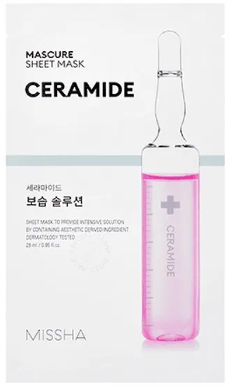 Missha Mascure Mască de față cu folie Moisture Solution Ceramide, 28 ml