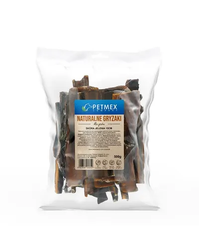 Piele de cerb câini naturală pentru ros igienă dentară PETMEX 500 g