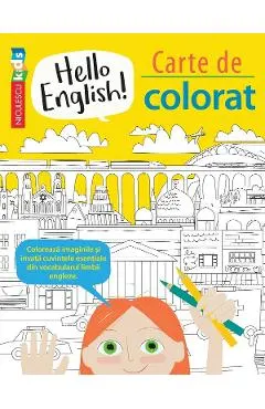 Hello English! Carte de colorat