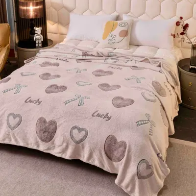 Patura Pufoasa CoCoLiNo, Jojo Home, 200x230cm, Bej, inimioare