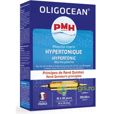 Plasma Marina Hipertonic Oligocean – Metoda Rene Quinton 30 fiole x 10ml, Laboratoires Super Diet