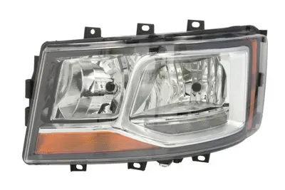 Far stanga (2 H7 H21W LED, electric, cu motor, cu lumina de zi, culoare insert: crom platinat) potrivit SCANIA G II, L, P II, R II, S 06.17