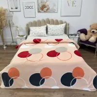 Patura Pufoasa CoCoLiNo (Fleece), 200x230cm, 240gr/m, Bej, Cercuri si Buline - Rasfatul Perfect pentru Serile Racoroase