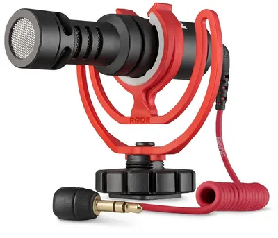 Microfon Rode - VideoMicro, negru/roșu