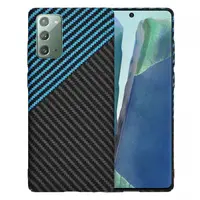 Husa pentru Samsung Galaxy Note 20 5G N981 / Note 20 N980, Techsuit, Carbonite FiberShell, Neagra Bleu