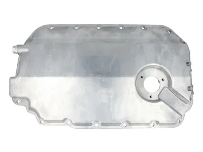 Baie ulei (cu locas pentru senzor, aluminiu) potrivit AUDI A4 B6, A4 B7, A6 C5, A8 D2, ALLROAD C5; SKODA SUPERB I; VW P 1997-2008 - (cu locas pentru