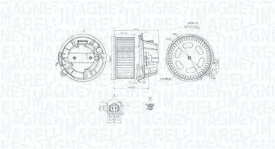 Ventilator habitaclu potrivit CITROEN C2, C2 ENTERPRISE, C3 I, C3 PLURIEL, XSARA PICASSO; PEUGEOT 1007, 206 1.1-2.0D 12.99
