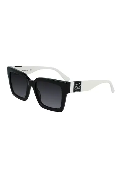 Ochelari de soare cu lentile in degrade - Alb/Negru