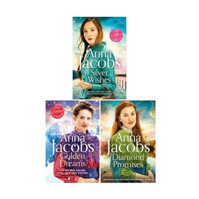 Anna Jacobs Jubilee Lake Series 3 Books Collection Set (silver Wishes, Golden Dreams, Diamond Promises)