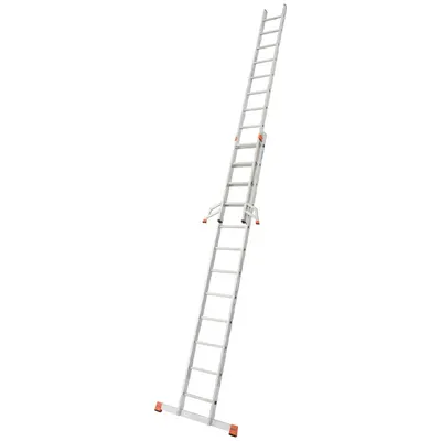 Scara culisanta din aluminiu Monto Fabilo, 2x12 trepte