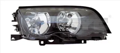 Far dreapta (H7, reglaj electric, cu motoras, fundal negru) BMW Seria 3 1998-2006