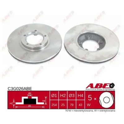 Disc frana ABE C3G026ABE