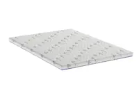 Topper cu spuma poliuretanica Superconfort Lavant 7 Zone 180x200, husa detasabila si lavabila, tratament lavanda, fermitate medie