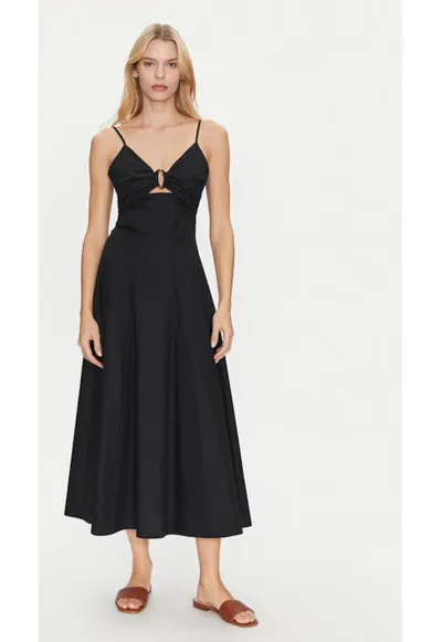 Rochie dama - 305172426 - Bumbac - Negru - Negru