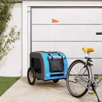Gossi remorca bicicleta animale companie, albastru/gri, oxford/fier