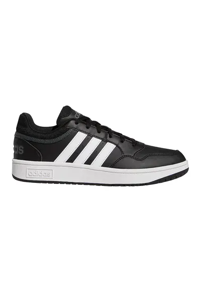 Pantofi sport din piele ecologica Hoops 3.0 - Alb/Negru