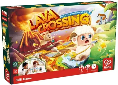 Joc de societate pentru doi Lava Crossing 2 in 1 - Pentru copii