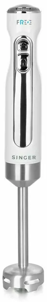 Blender de mână Singer - FREE HB-2200, 100W, 1 treaptă, alb/inox