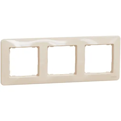 Rama tripla Schneider Sedna Design SDD312803, bej