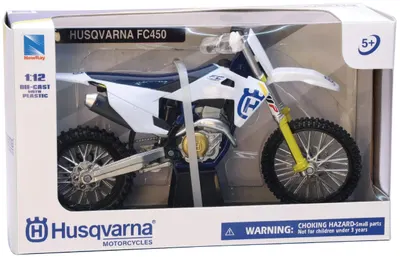 Motocicletă din metal Newray - 2019 Husqvarna FC450, 1:12